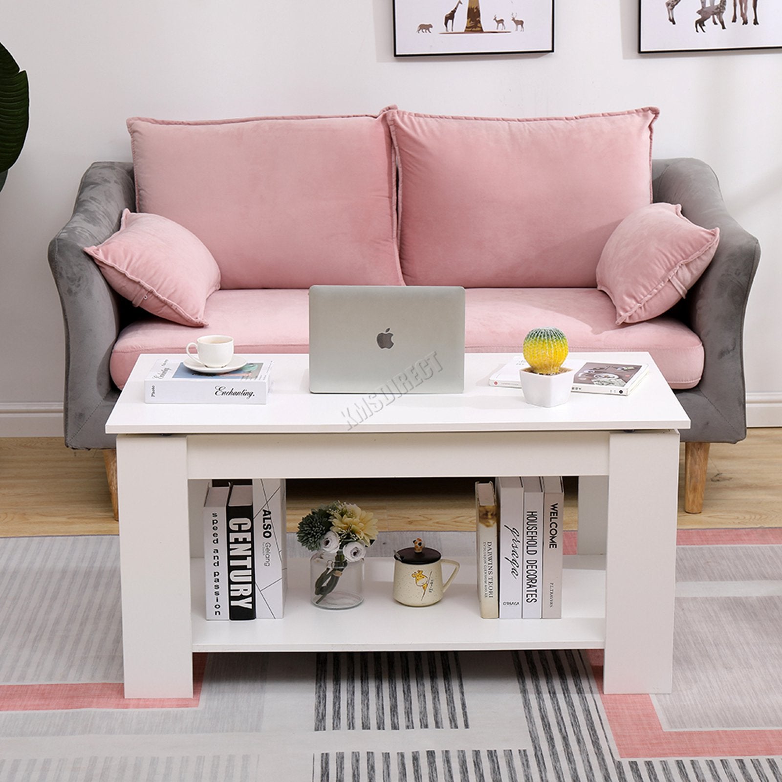 WestWood Coffee Table Lift Up Top Desk