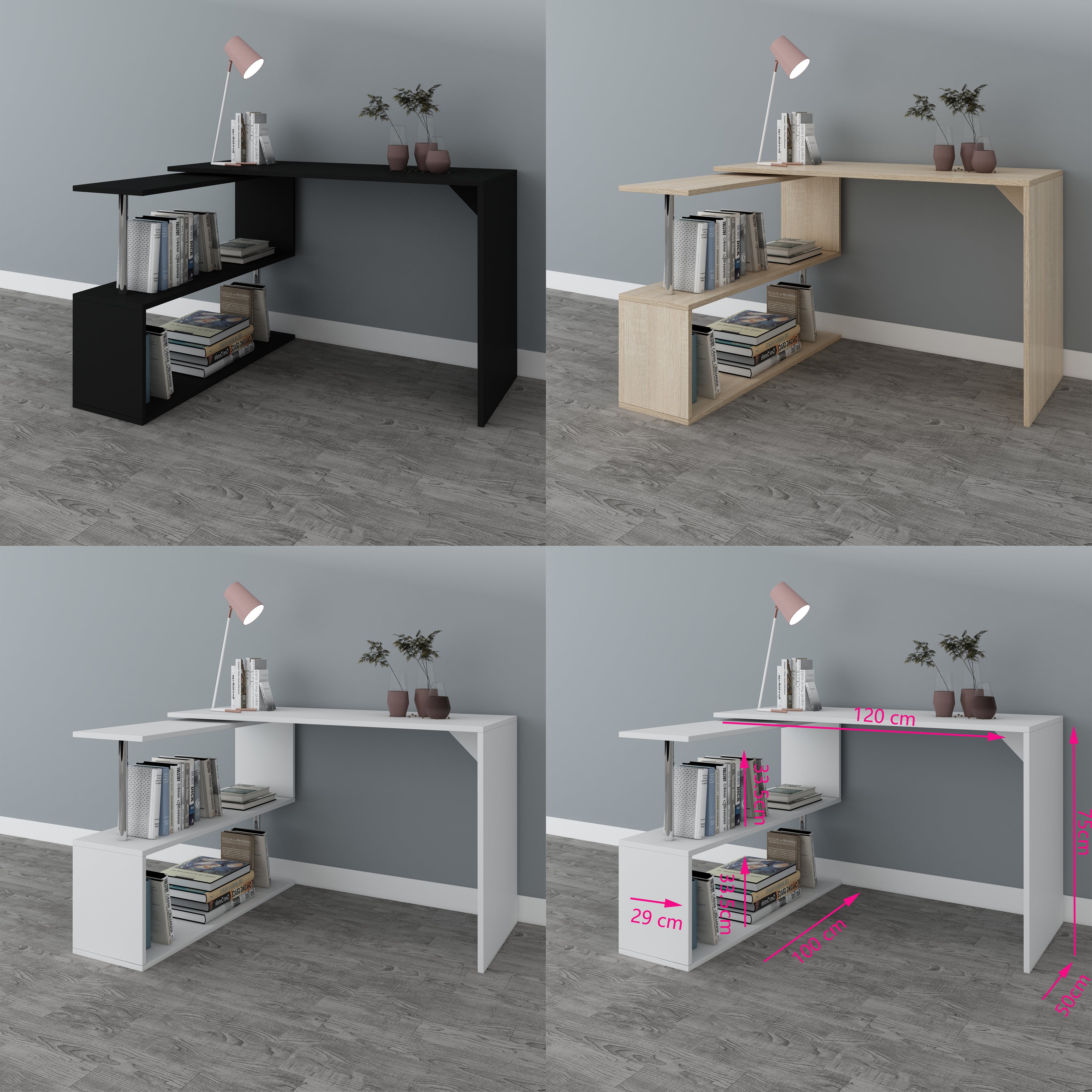 WestWood Rotary L-Shape Corner Computer Desk CD18