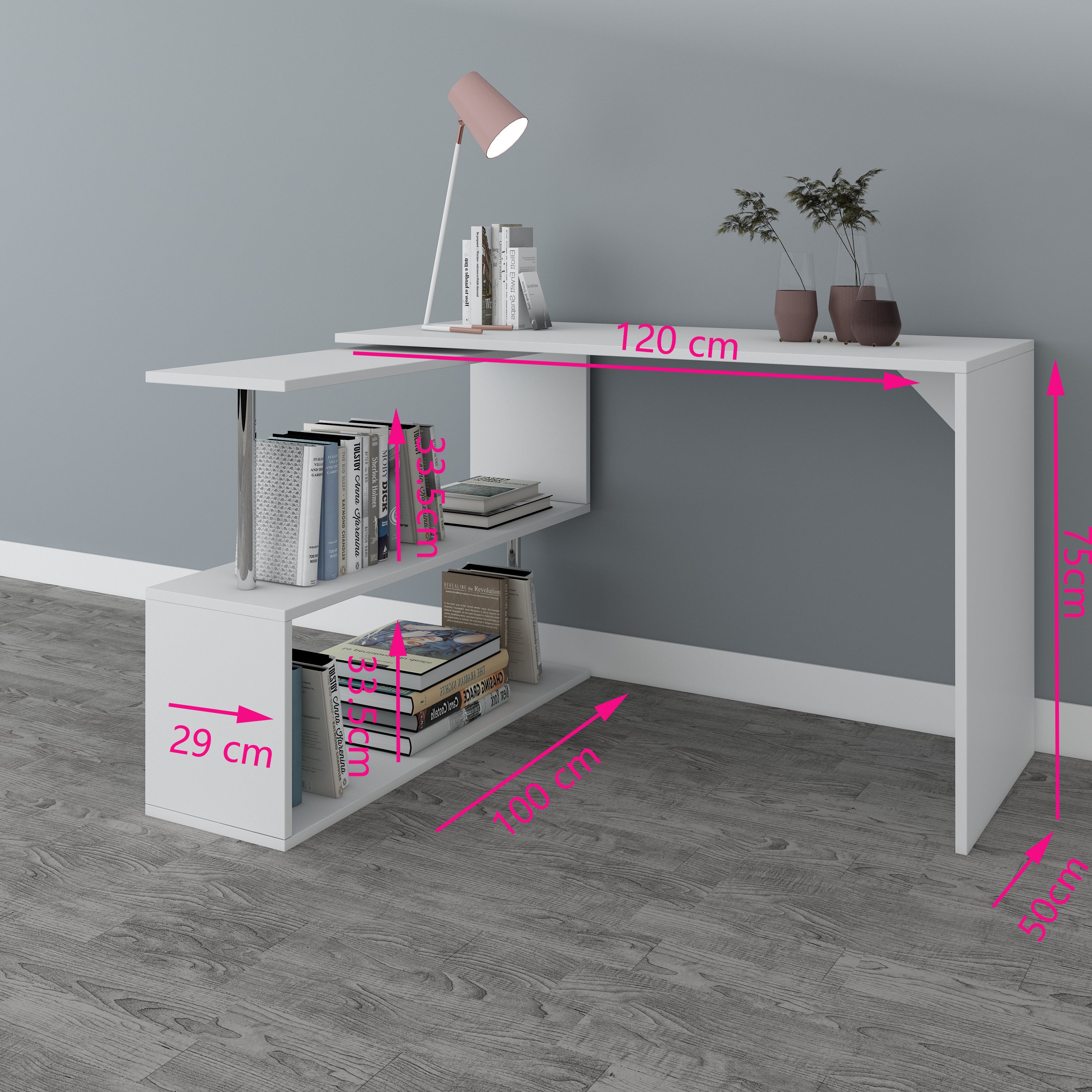 WestWood Rotary L-Shape Corner Computer Desk CD18