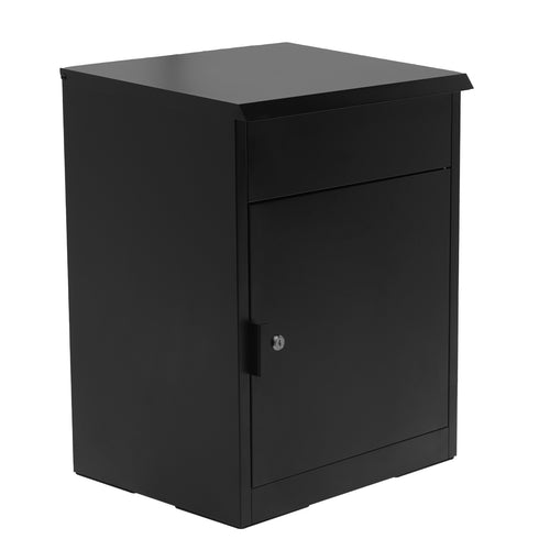 BIRCHTREE Lockable Metal Delivery Box Storage Post Box