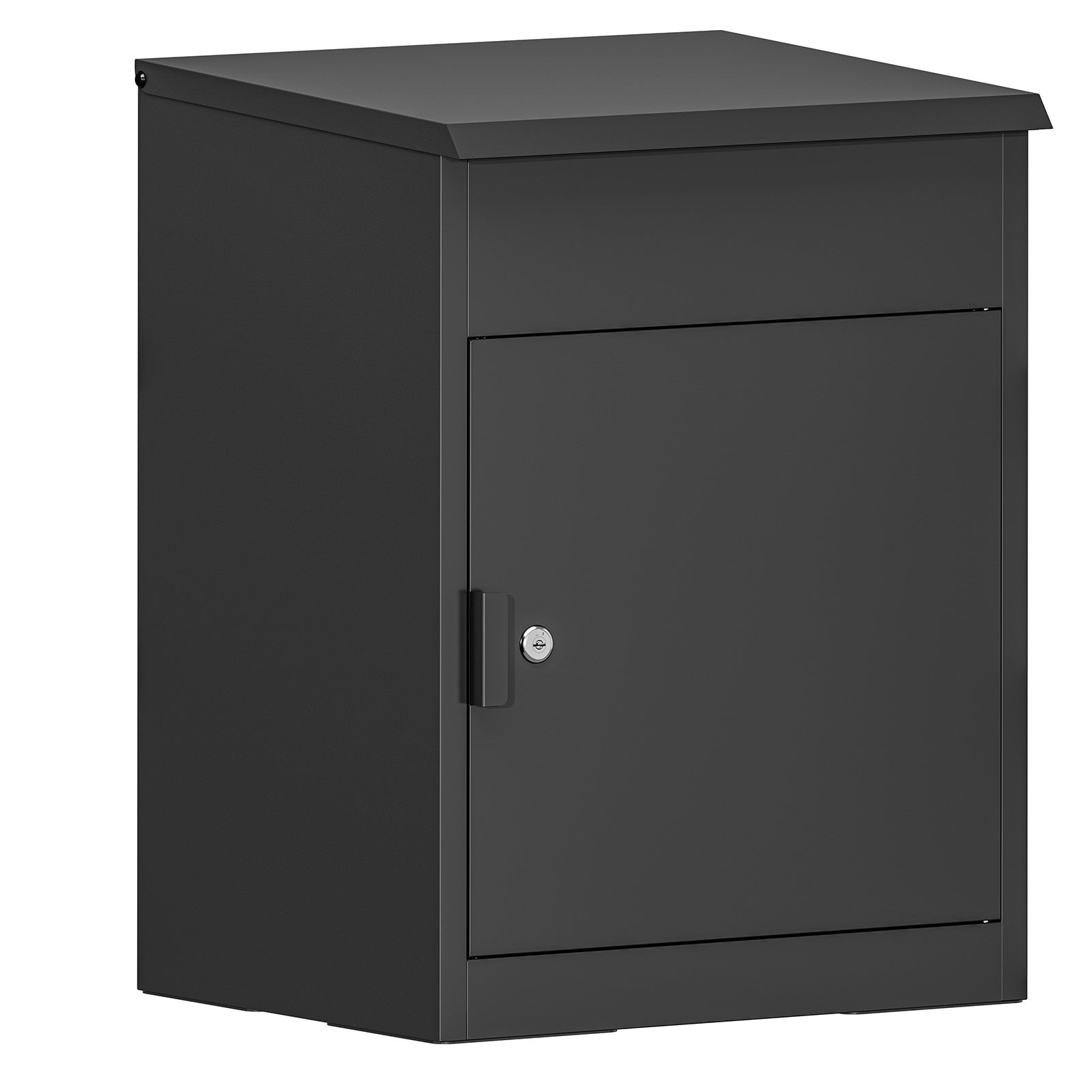BIRCHTREE Lockable Metal Delivery Box Storage Post Box