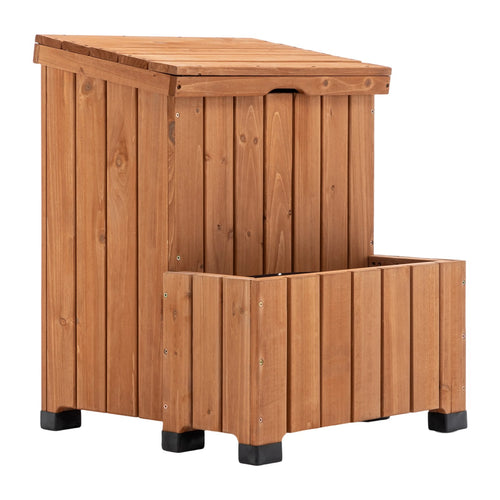 BIRCHTREE Parcel Delivery Box with Planter Wood