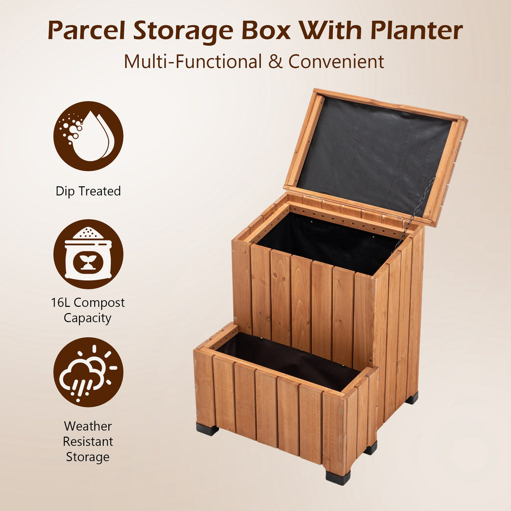 Birchtree 2-In-1 Parcel Box And Planter