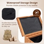 BIRCHTREE Parcel Delivery Box with Planter Wood