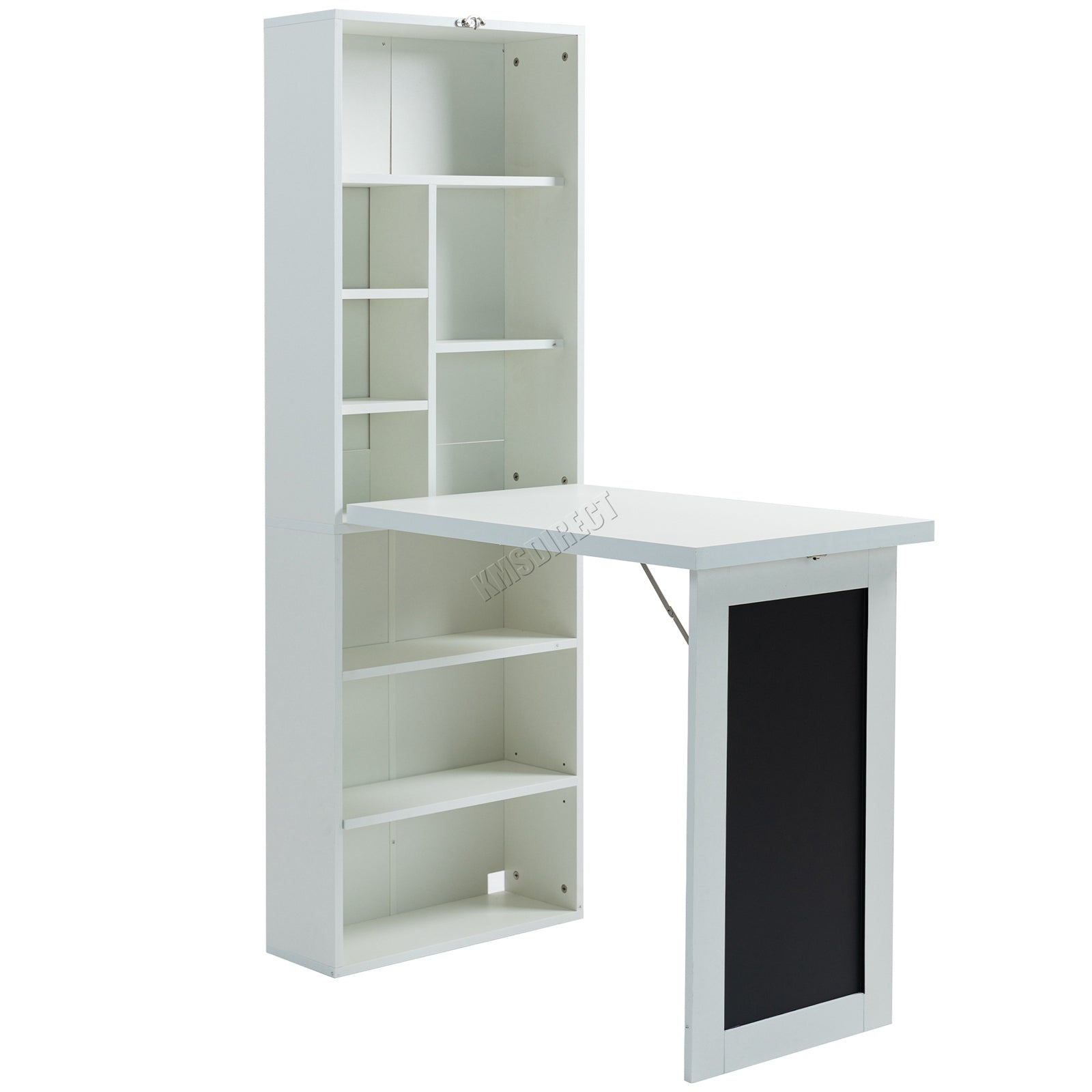 WestWood Computer Desk With Shelves Study Table Foldable