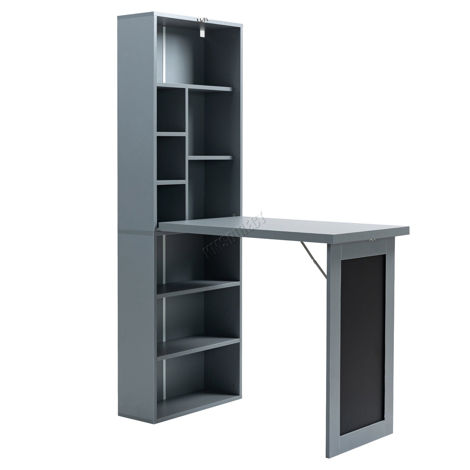 WestWood Computer Desk With Shelves Study Table Foldable