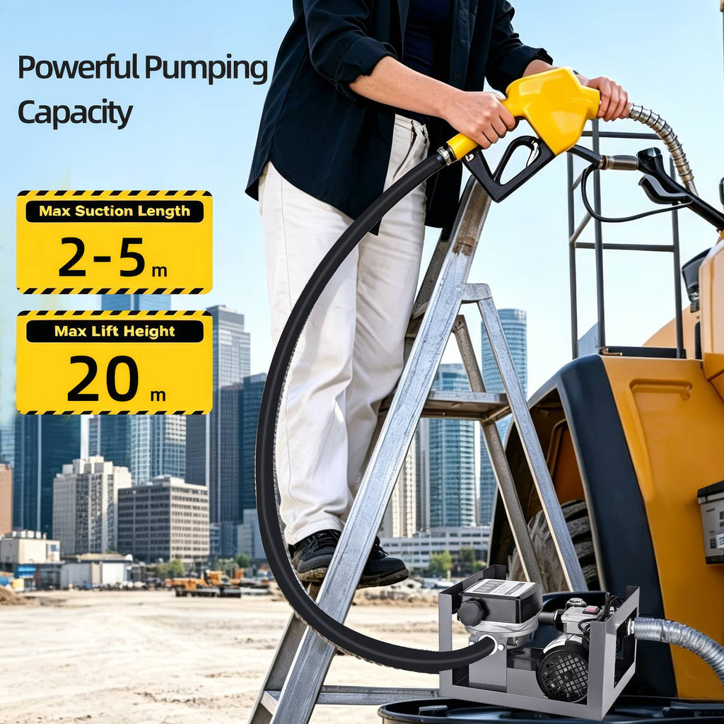 SwitZer 550W Diesel Transfer Pump With Flow Meter