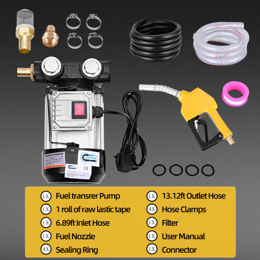 SwitZer 550W Diesel Transfer Pump Kit