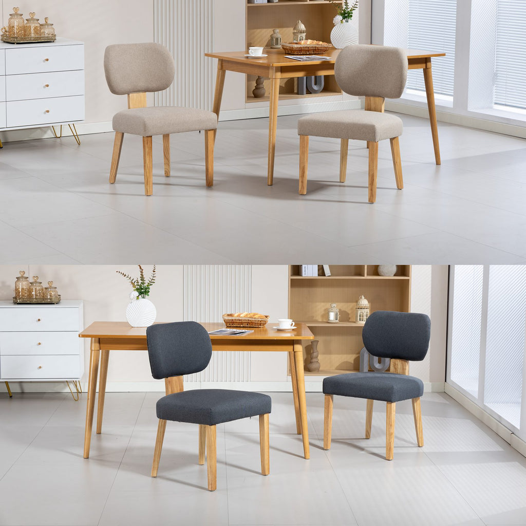 WestWood Set of 2 Fabric Dining Chair