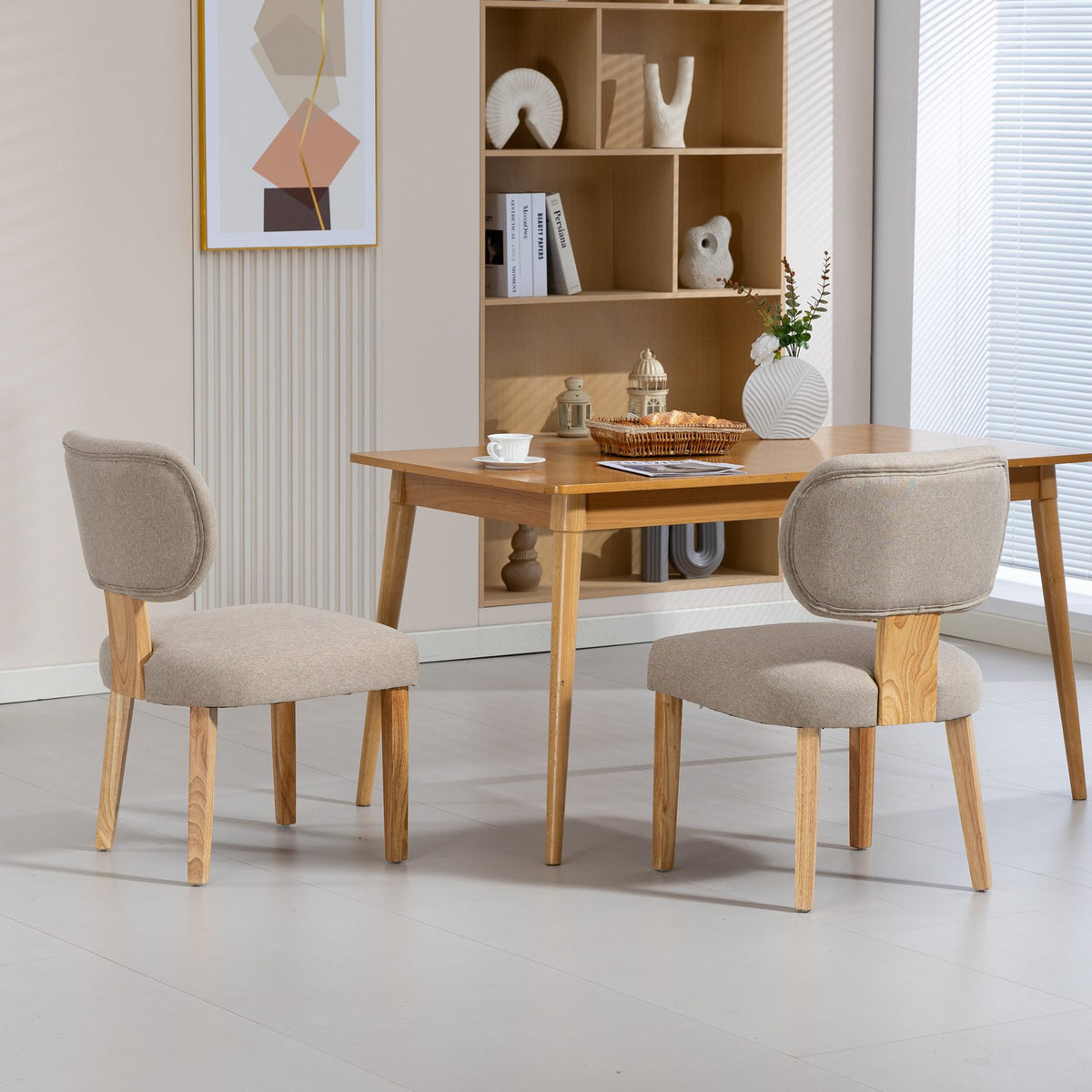 WestWood Set of 2 Fabric Dining Chair