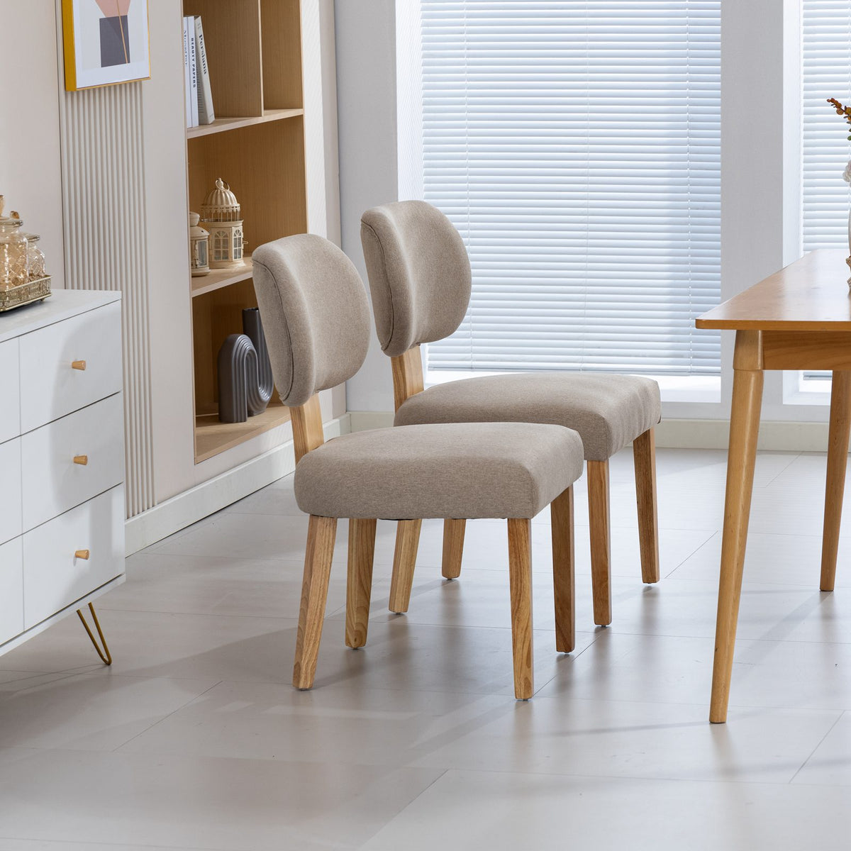 WestWood Set of 2 Fabric Dining Chair