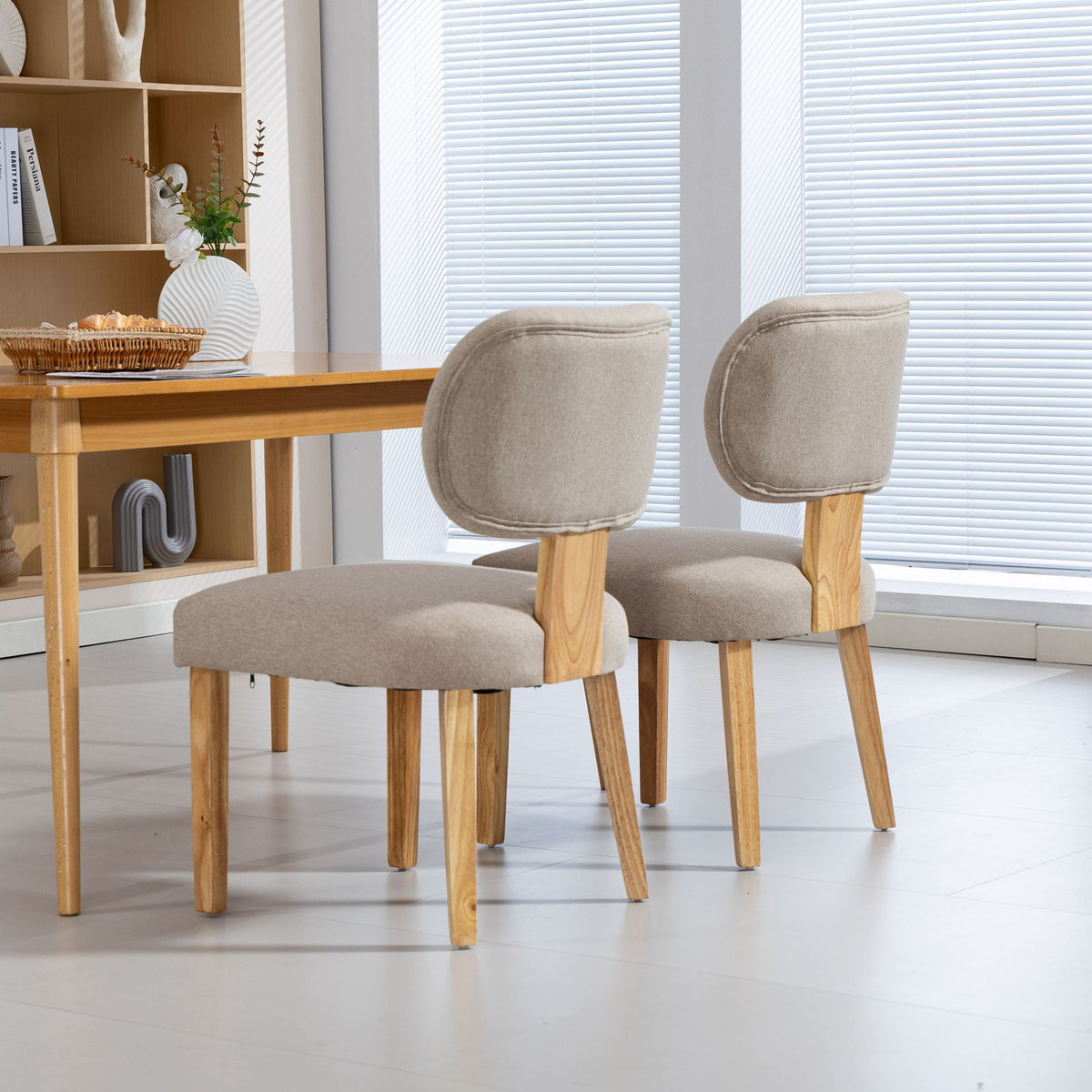 WestWood Set of 2 Fabric Dining Chair