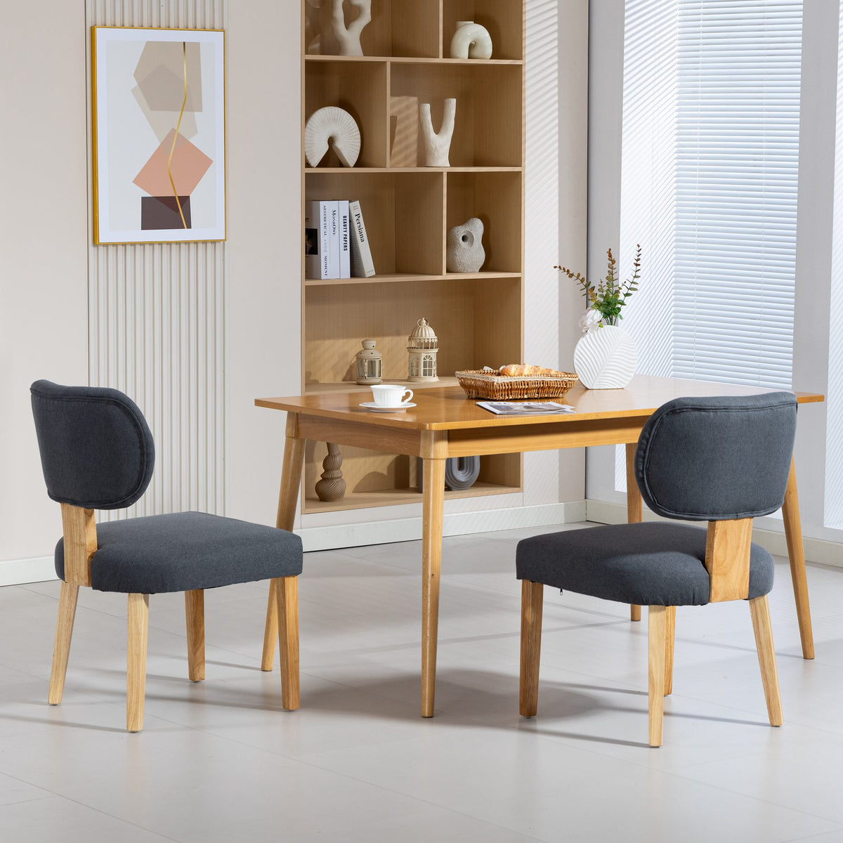 WestWood Set of 2 Fabric Dining Chair