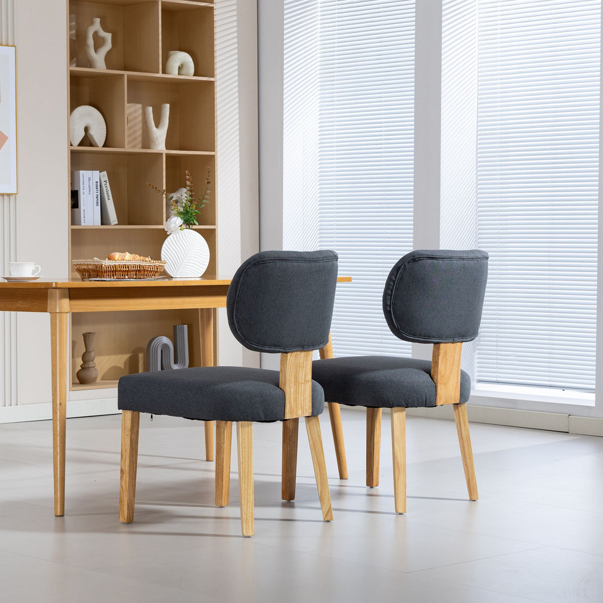 WestWood Set of 2 Fabric Dining Chair