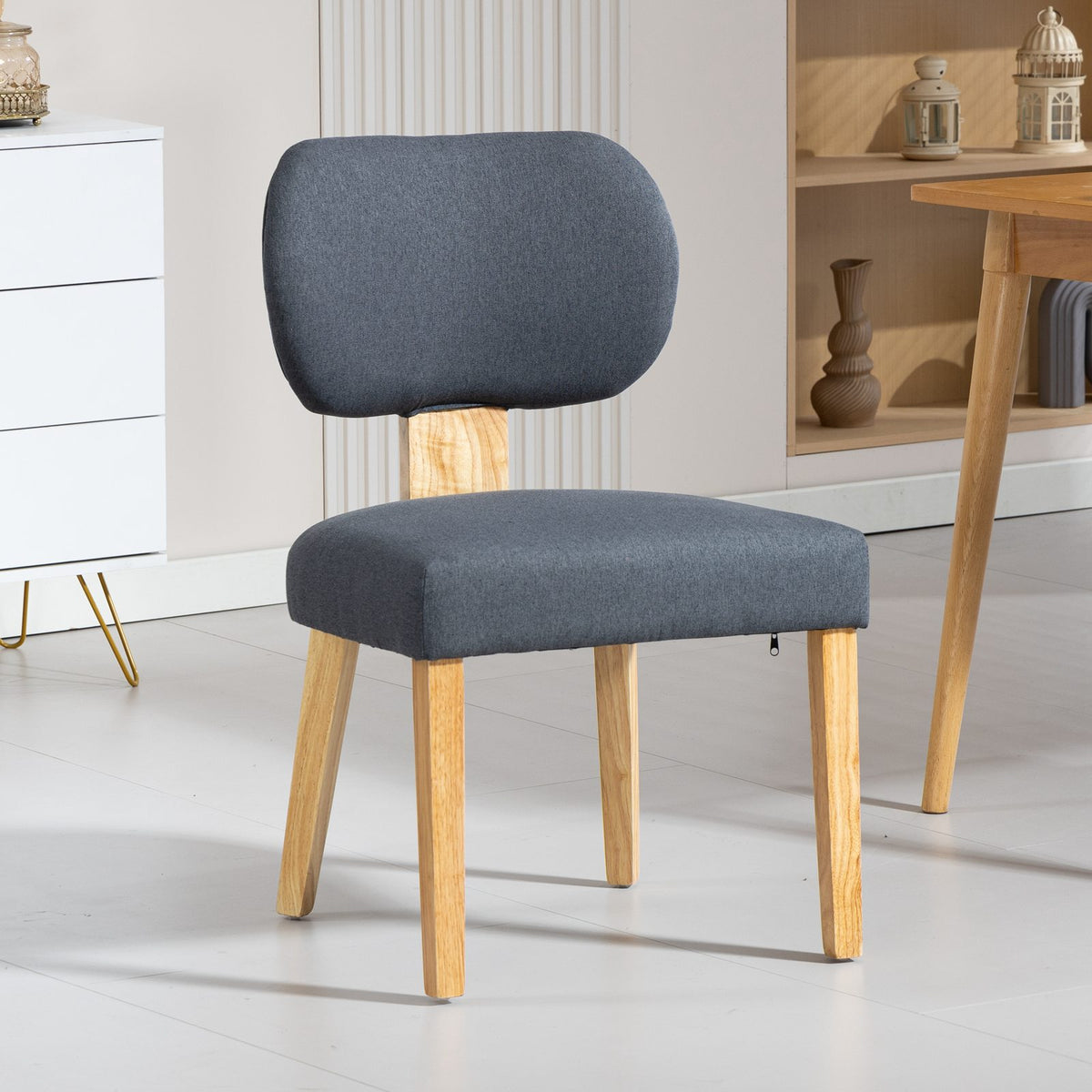 WestWood Set of 2 Fabric Dining Chair