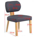 WestWood Set of 2 Fabric Dining Chair