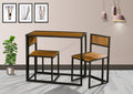 WestWood Dining Table and 2 Chairs Set WW-DS14 Walnut