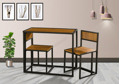 WestWood Dining Table and 2 Chairs Set WW-DS14 Walnut