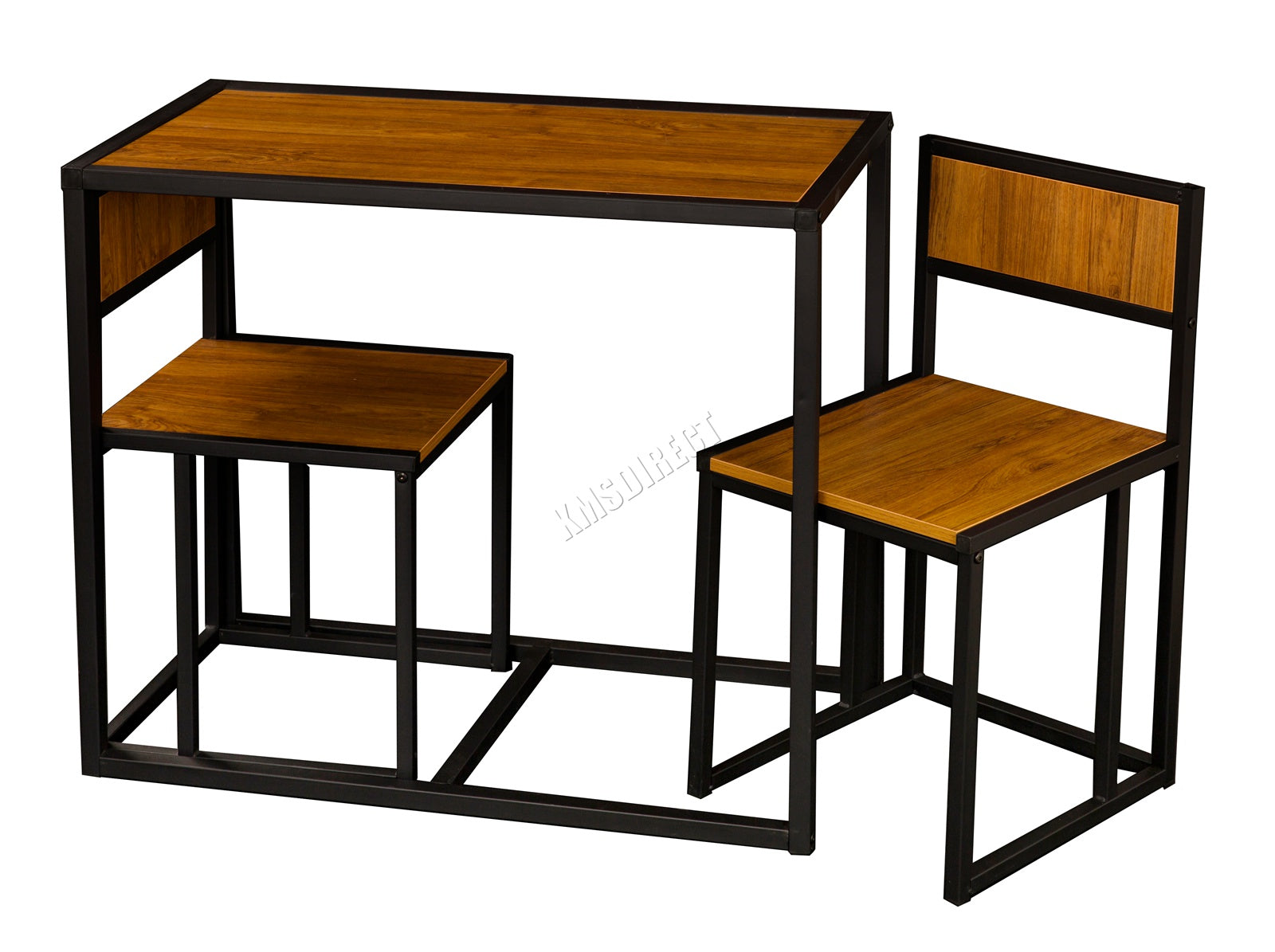 WestWood Dining Table and 2 Chairs Set WW-DS14 Walnut