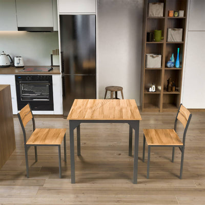 WestWood Dining Table 2 Chairs DS19 Natural