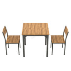 WestWood Dining Table 2 Chairs DS19 Natural