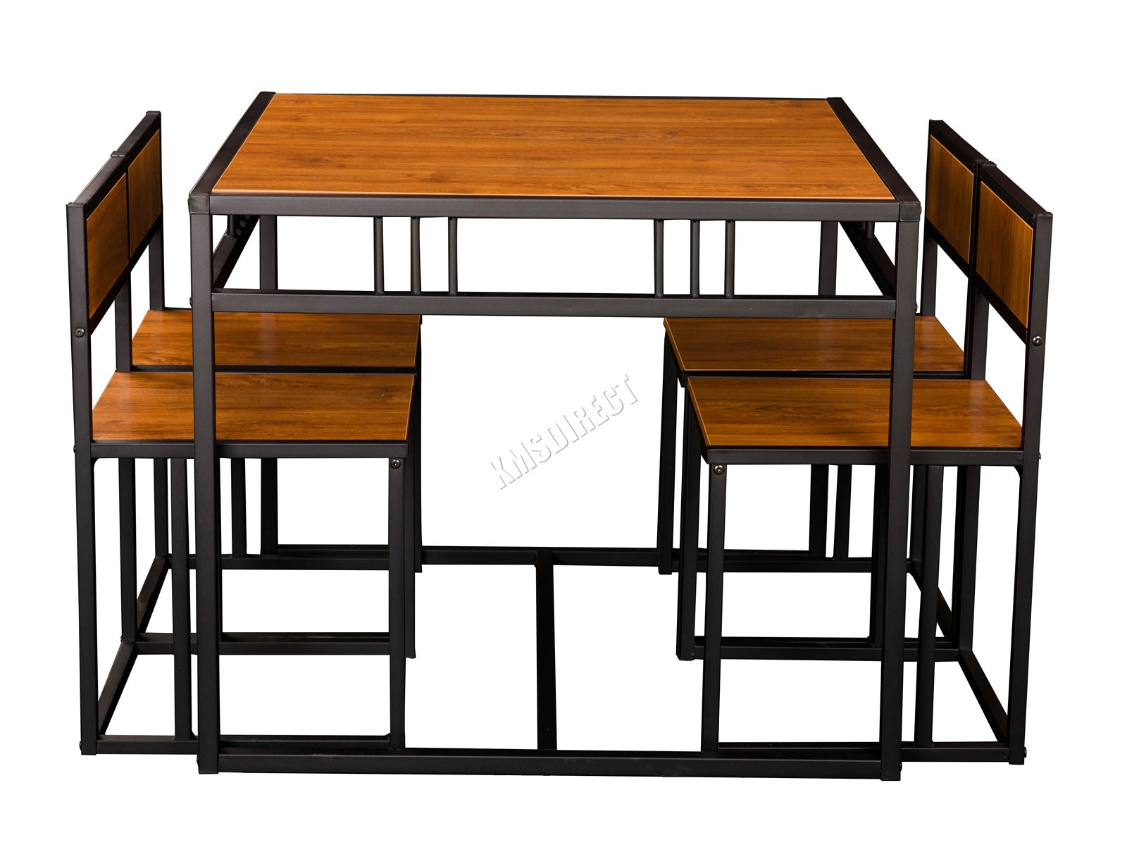 WestWood Dining Table and 4 Chairs Set WW-DS15 Walnut