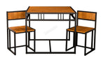 WestWood Dining Table and 4 Chairs Set WW-DS15 Walnut