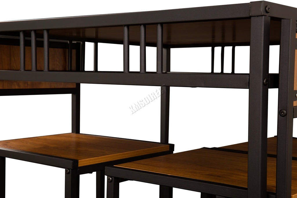 WestWood Dining Table and 4 Chairs Set WW-DS15 Walnut