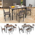 WestWood Compact Dining Table and 4 Chairs Set 5PCS