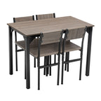 WestWood Compact Dining Table and 4 Chairs Set 5PCS