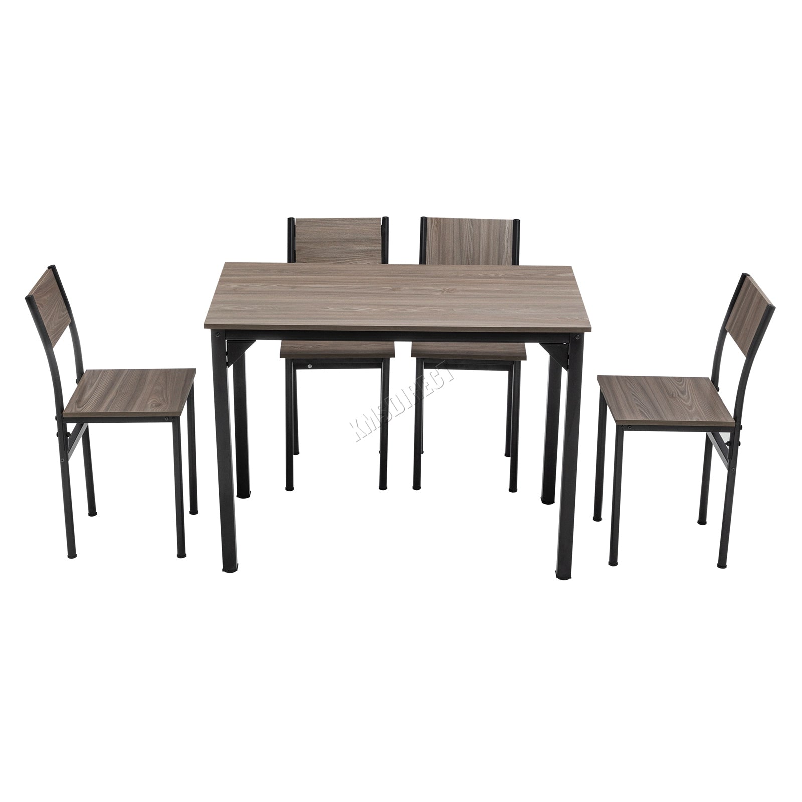 WestWood Compact Dining Table and 4 Chairs Set 5PCS