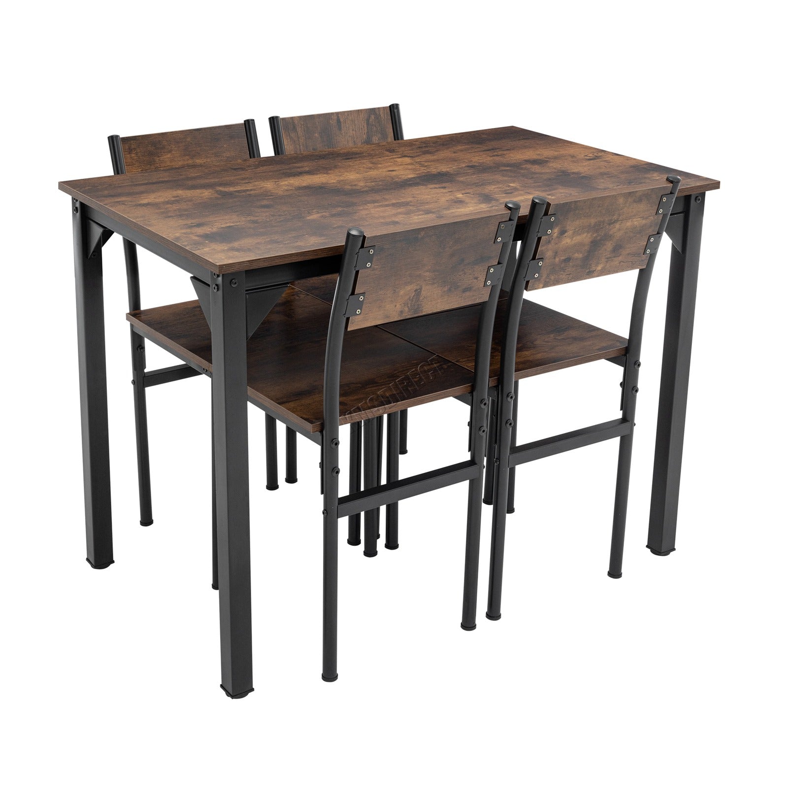 WestWood Compact Dining Table and 4 Chairs Set 5PCS