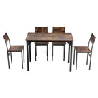 WestWood Compact Dining Table and 4 Chairs Set 5PCS