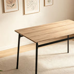 WestWood Modern Wooden Dining Table with 4 Chairs Set Kitchen Industrial Frame