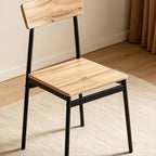 WestWood Modern Wooden Dining Table with 4 Chairs Set Kitchen Industrial Frame
