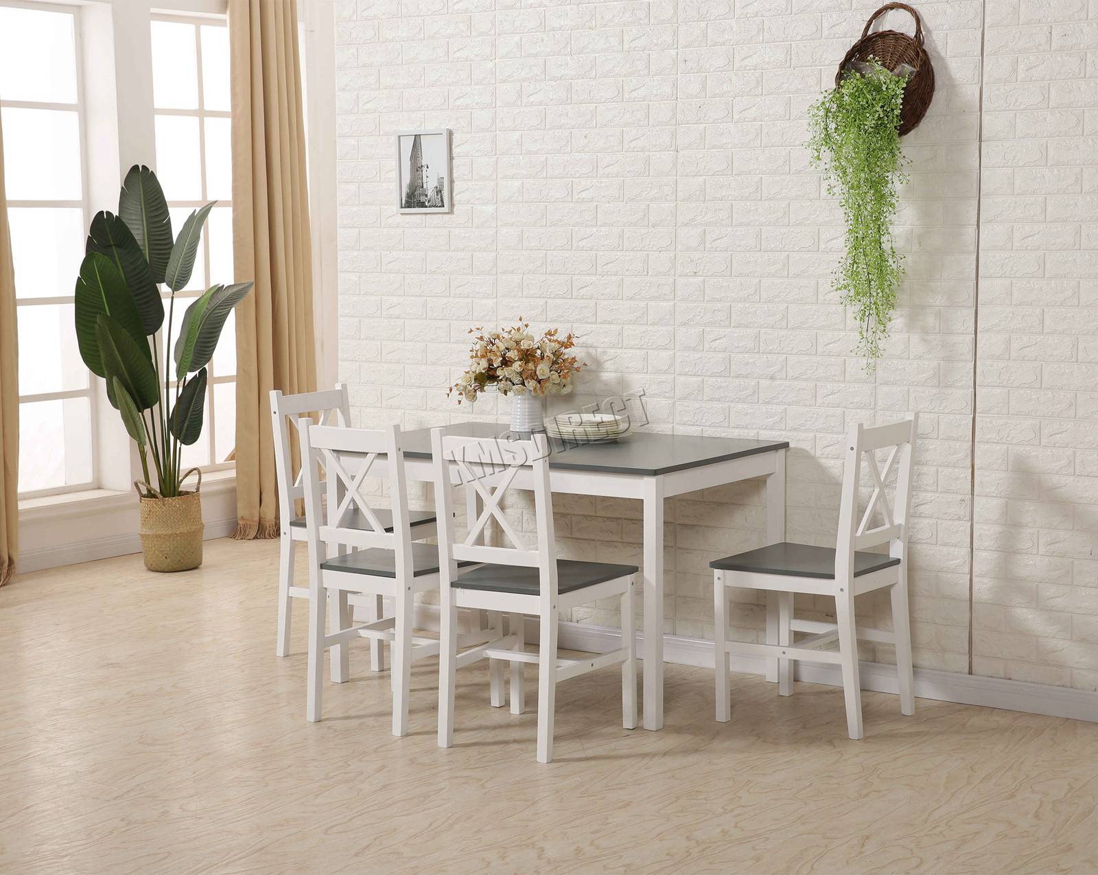WestWood Dining Table and 4 Chairs Set DS03