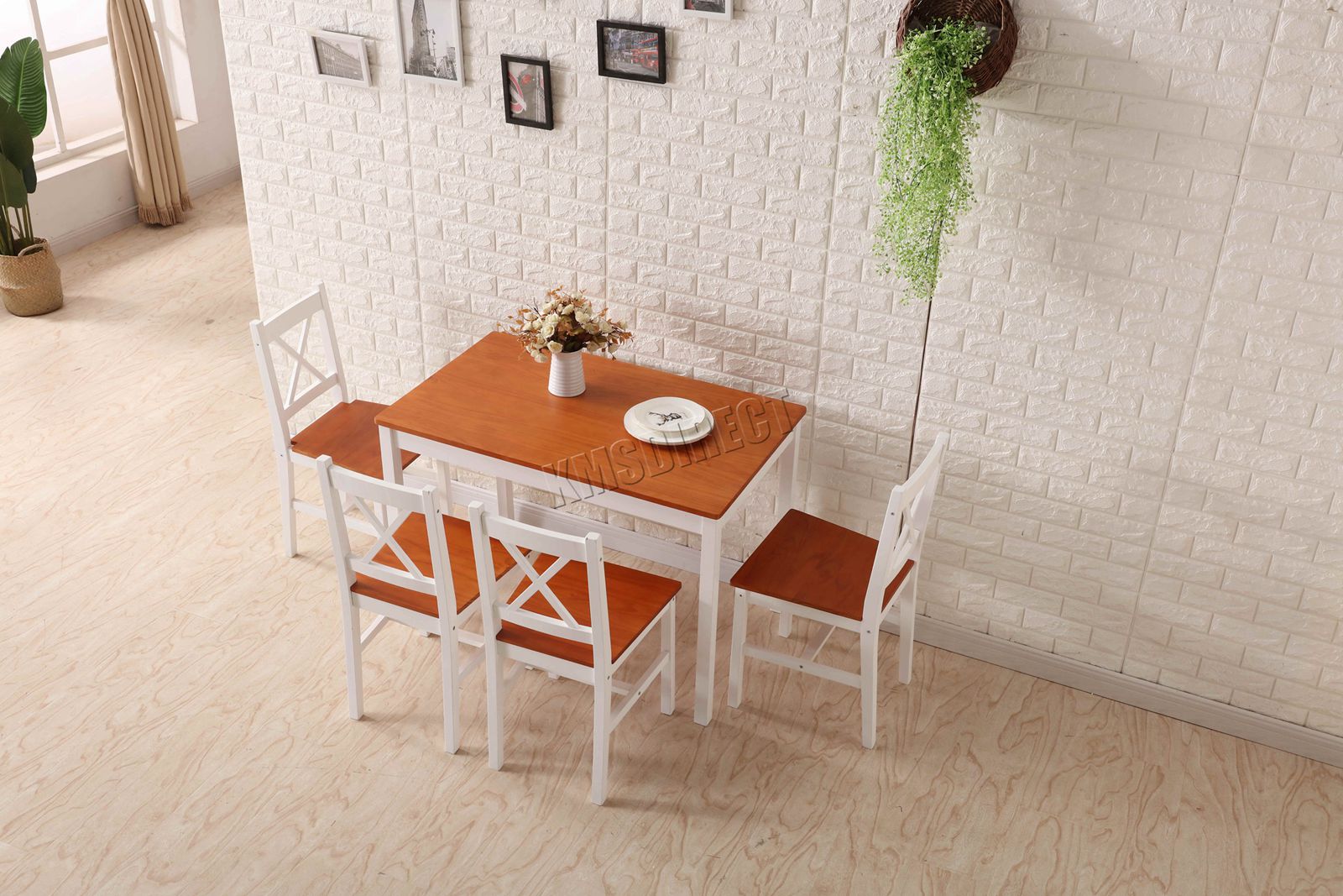 WestWood Dining Table and 4 Chairs Set DS03