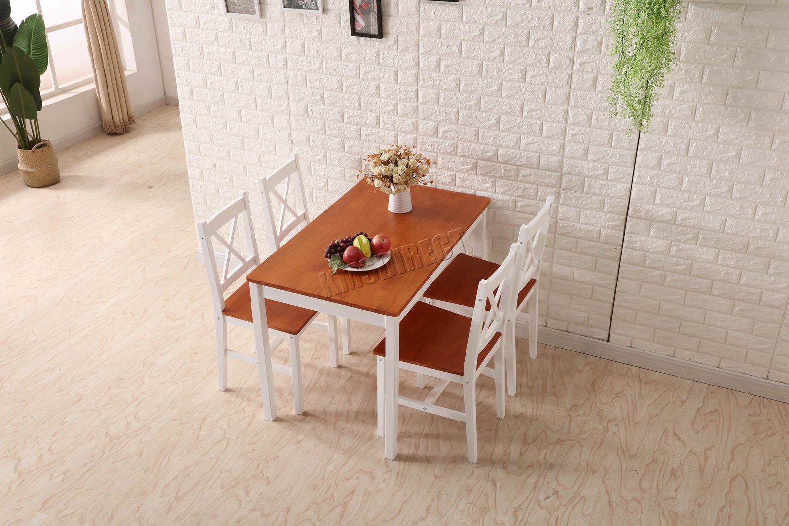 WestWood Dining Table and 4 Chairs Set DS03