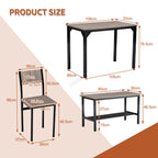 WestWood Compact Dining Table and 2 Chairs 1 Bench Set 4PCS
