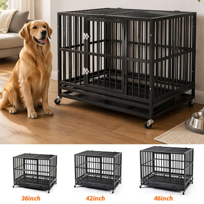 PawHaven Heavy Duty Metal Dog Crate