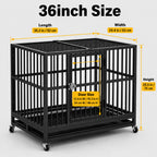 PawHaven Heavy Duty Metal Dog Crate