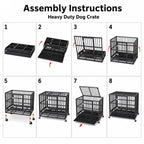 PawHaven Heavy Duty Metal Dog Crate