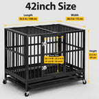 PawHaven Heavy Duty Metal Dog Crate
