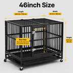 PawHaven Heavy Duty Metal Dog Crate