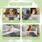 PawHaven Folding Dog Ramp Non-Slip Pet Ramp for Car Bed Sofa SUV
