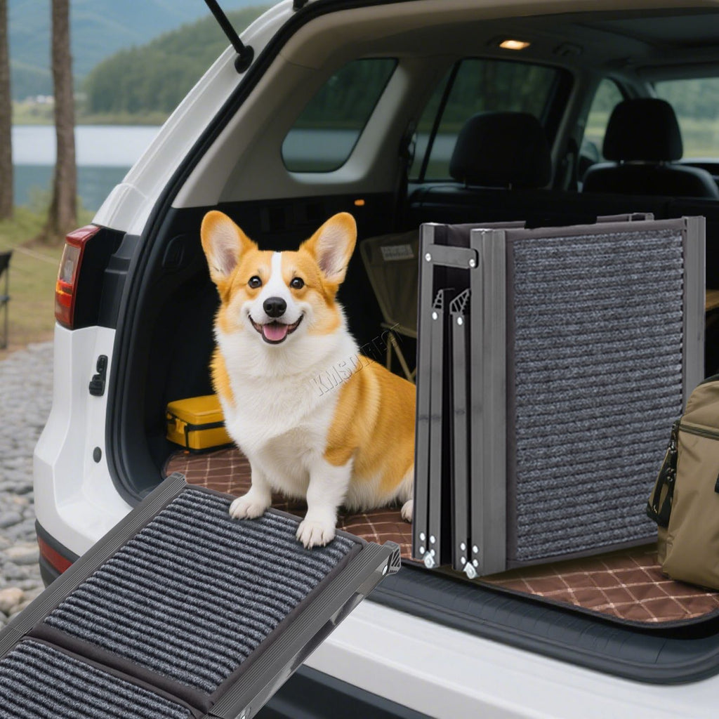 PawHaven Folding Dog Ramp Non-Slip Pet Ramp for Car Bed Sofa SUV