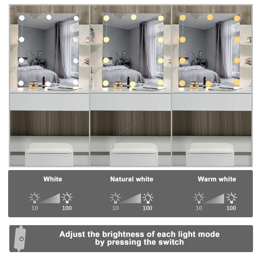 Westwood Dressing Table -With Ten LED Lights