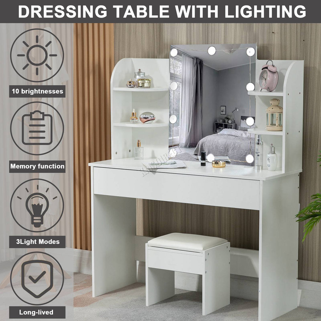 Westwood Dressing Table -With Ten LED Lights