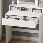 WestWood Minimalist White Dressing Table