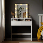 WestWood Minimalist White Dressing Table